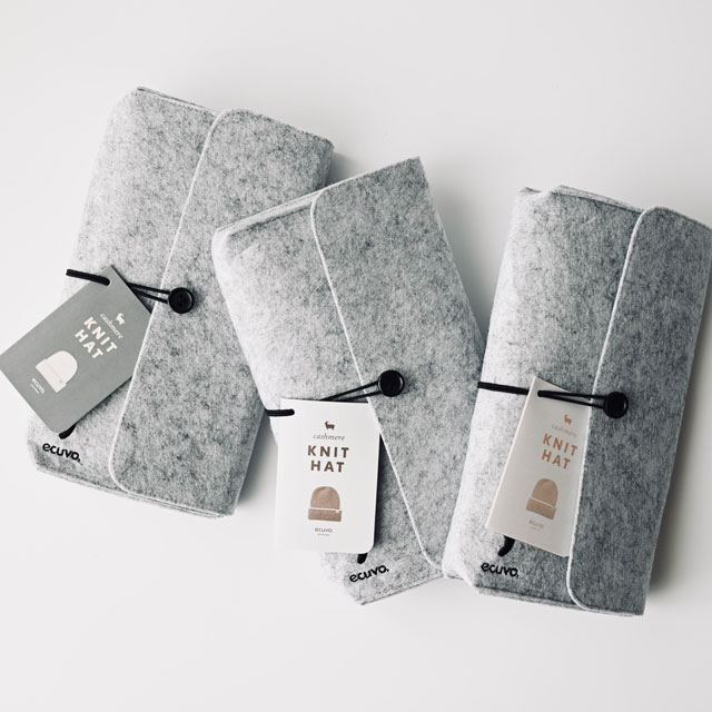 ニット帽 natural　white FREE