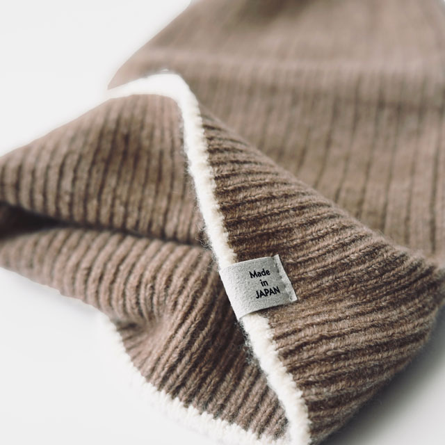 ニット帽 natural　white FREE