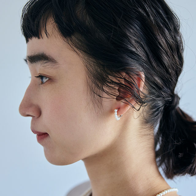 utilite　パールフープイヤリング