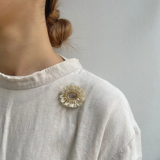 taｍas　Sunday morning/Vanilla ブローチ