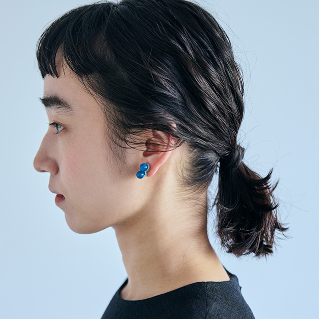 【WEB限定】tamas このごろ/Cobalt イヤリング