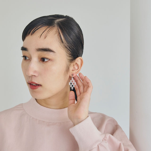 加賀水引　ac0219　あわじダイヤA　イヤリング