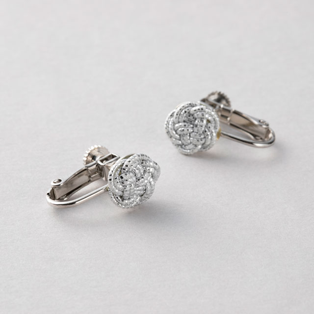 加賀水引　ac0414　スタッド花　イヤリング