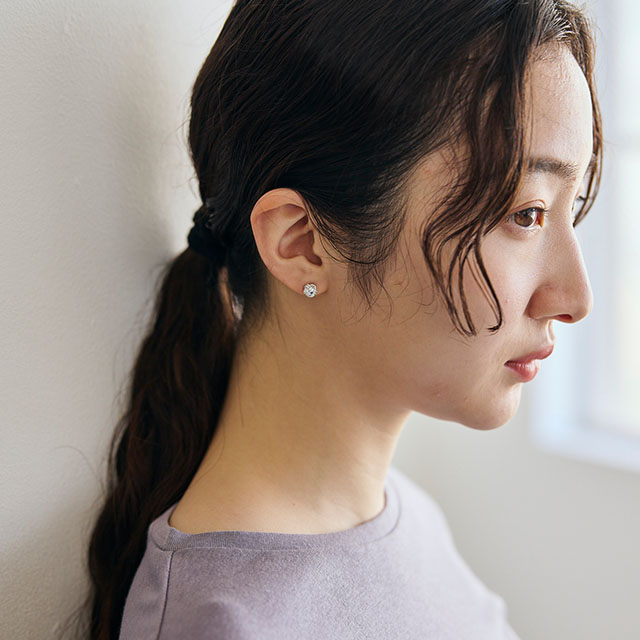 加賀水引　ac0445　スタッドあわじ玉　ピアス