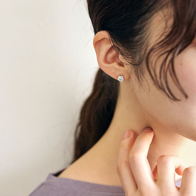 加賀水引　ac0445　スタッドあわじ玉　ピアス