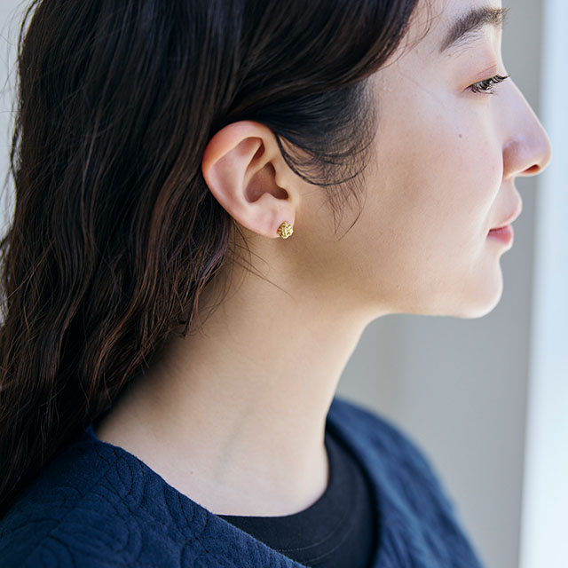 加賀水引　ac0445　スタッドあわじ玉　ピアス