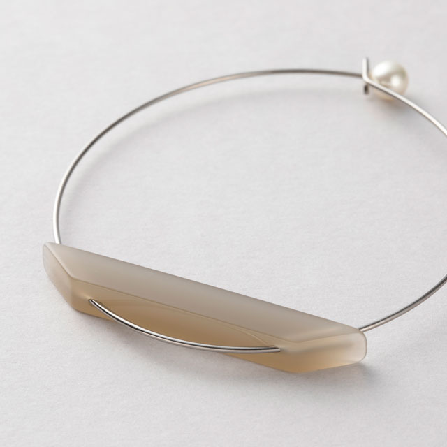 Sur チタンブレスレット グレー