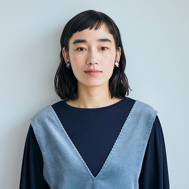 草木染めの木目込みアクセサリー　イヤリング