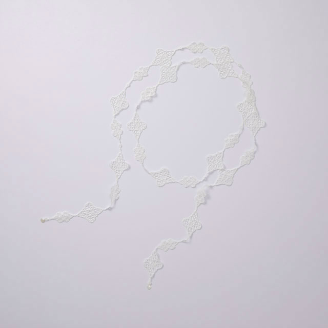 キルトベスト	輪つなぎ白