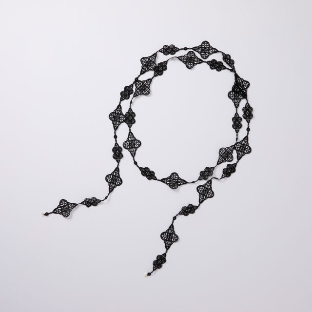 	キルトベスト	輪つなぎ紺