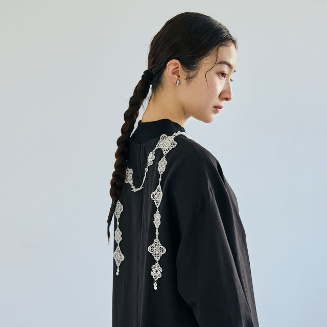 刺繍のラリエット