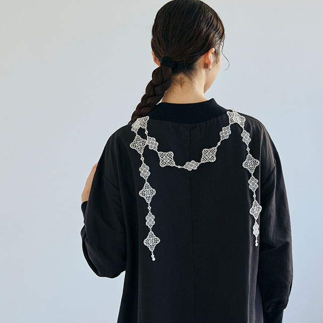 刺繍のラリエット