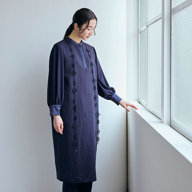 刺繍のラリエット