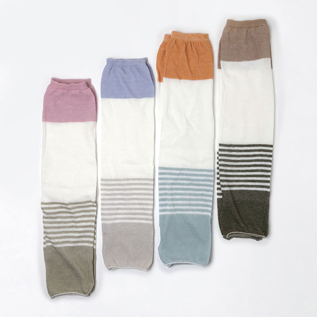 綿麻のゆったりUV　　アームカバー