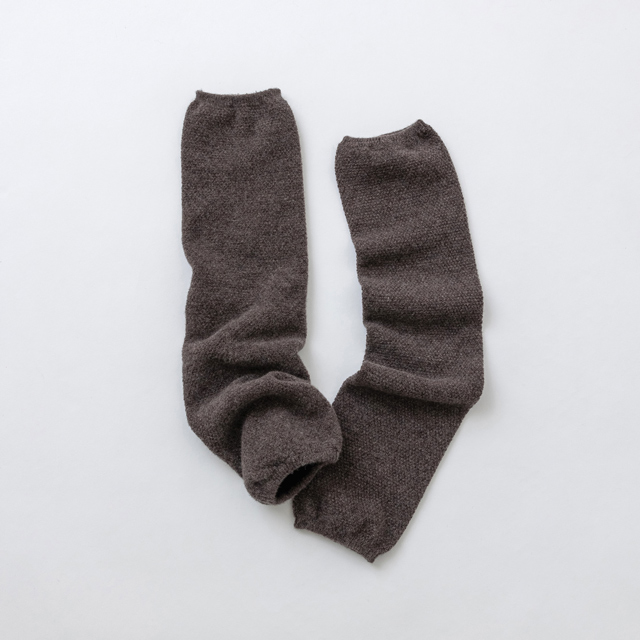 ウルグアイウールアーム＆レッグウォーマー モカブラウン フリー