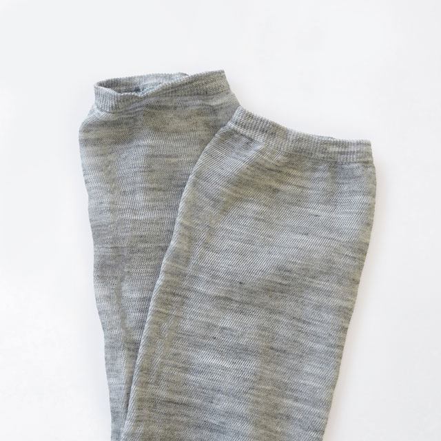 SUNNY&SNOWY麻の軽やかUVアームカバー タンポポ（イエロー × ベージュ）