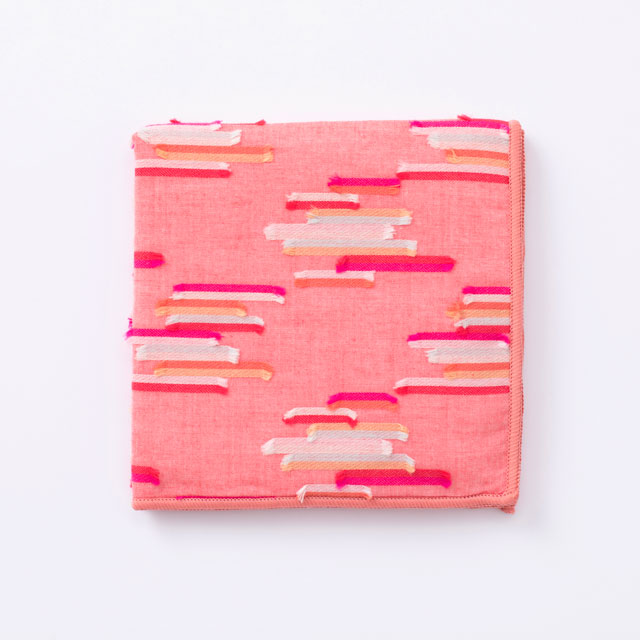 タオルハンカチ　カットジャカード