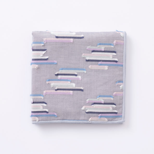 タオルハンカチ　カットジャカード