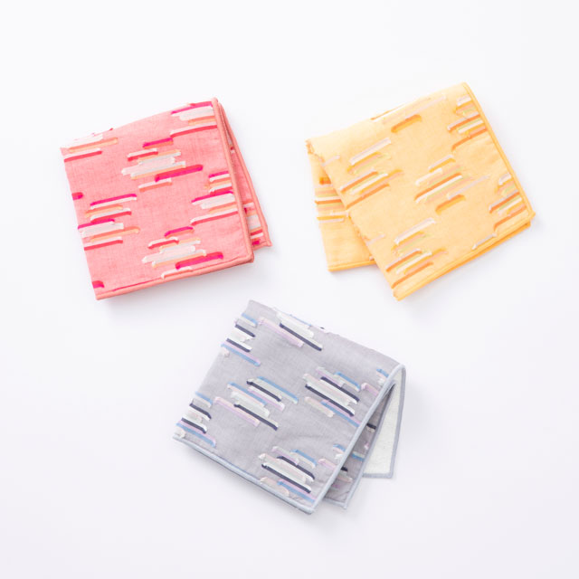 タオルハンカチ　カットジャカード