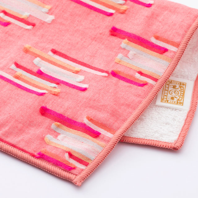 タオルハンカチ　カットジャカード
