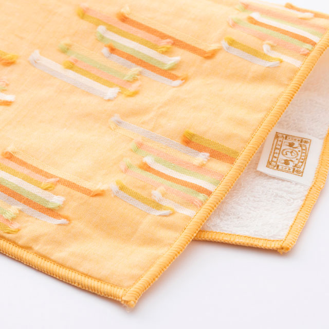 タオルハンカチ　カットジャカード