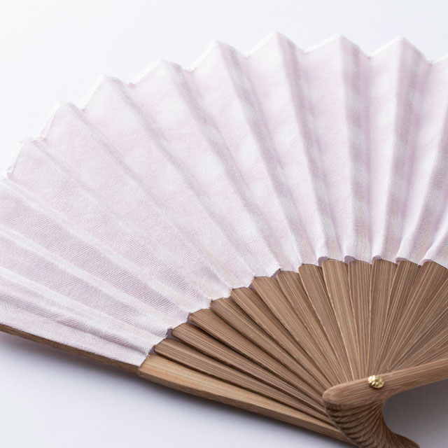 ホタテ形扇子 播州織