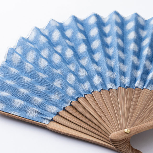 ホタテ形扇子 播州織