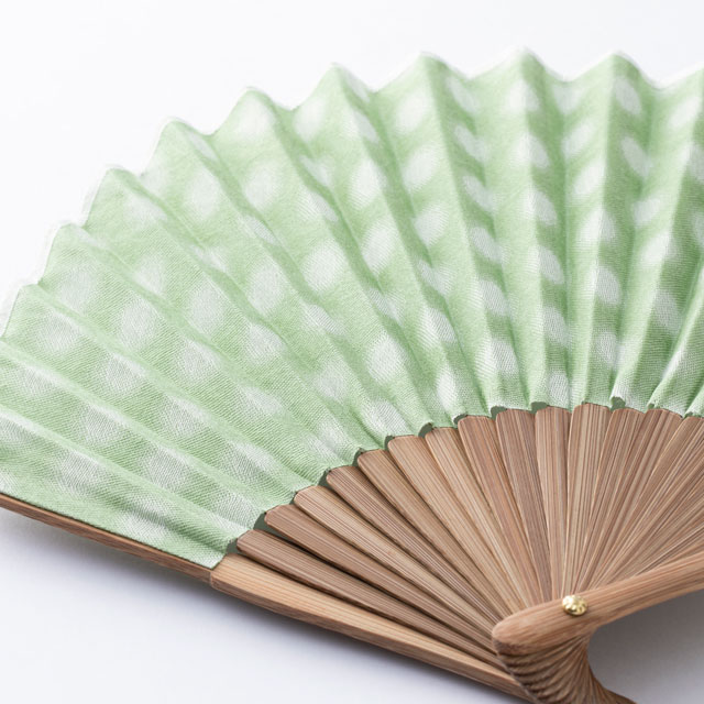 ホタテ形扇子 播州織