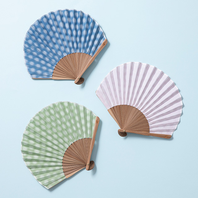 ホタテ形扇子 播州織