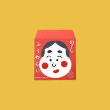 EMBOSS POCHI ふくわらい（シールセット付き）