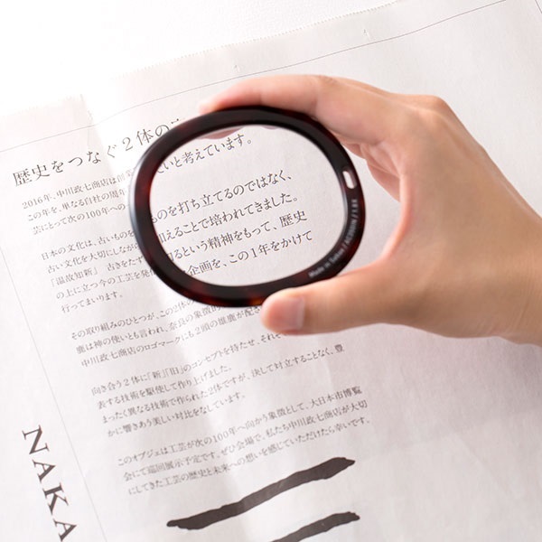 鯖江のメガネ屋さんで作った読書グラス かばんの中身 中川政七商店 公式サイト