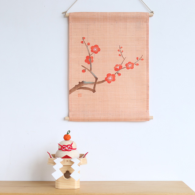 【WEB限定】十二ヶ月のタペストリー　一月「梅」