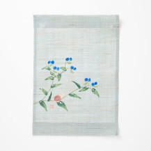 【WEB限定】十二ヶ月のタペストリー　花鳥画　六月「カタツムリと露草」
