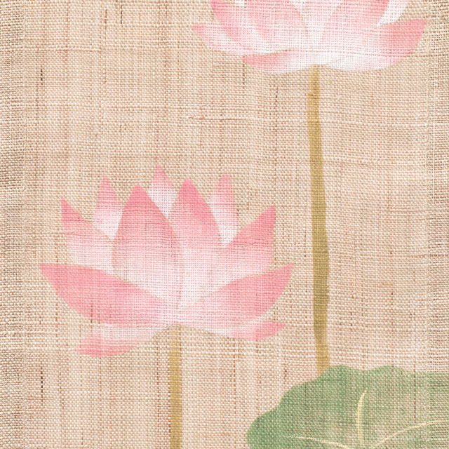 【WEB限定】十二ヶ月の三連タペストリー　八月「お盆（蓮の花・精霊馬・ほおずき）」