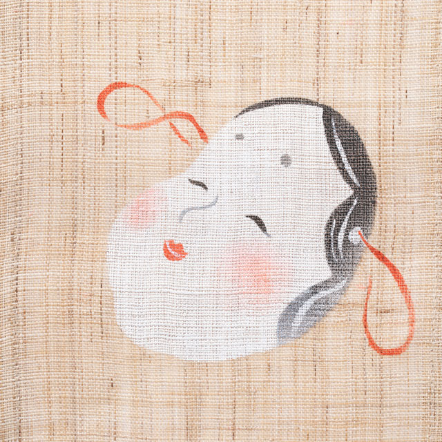 【WEB限定】十二ヶ月の三連タペストリー 二月「節分(お多福・柊・椿)」