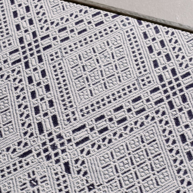 【抽選販売】くらしの工藝布こぎん刺しタペストリー 額装仕上