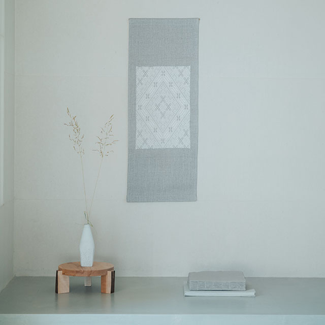 くらしの工藝布こぎん刺しタペストリー