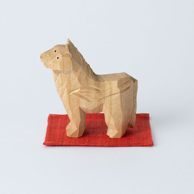 干支の一刀彫　親子午