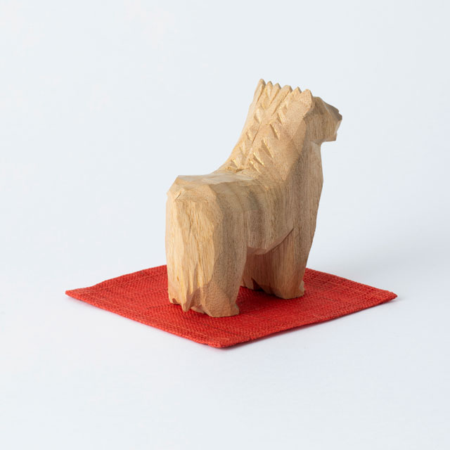 干支の一刀彫　親子午