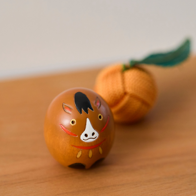 干支の豆こけし	午