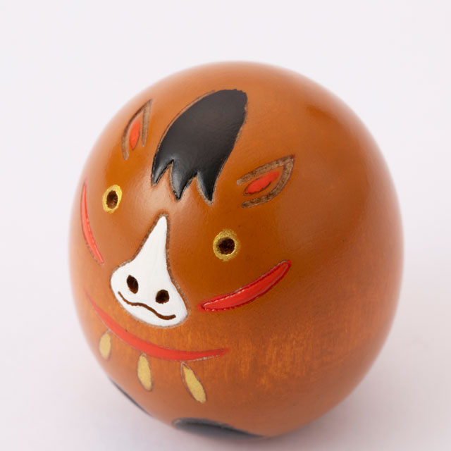 干支の豆こけし　午