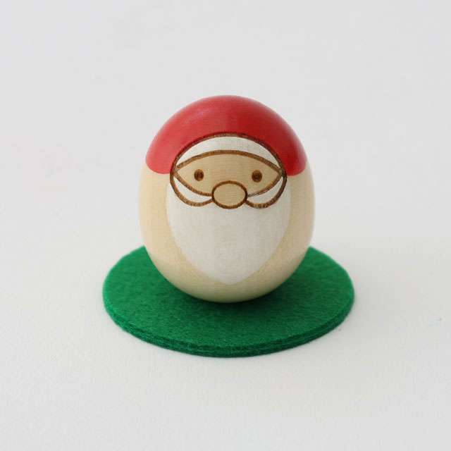 サンタ豆こけし