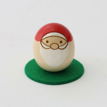 サンタ豆こけし