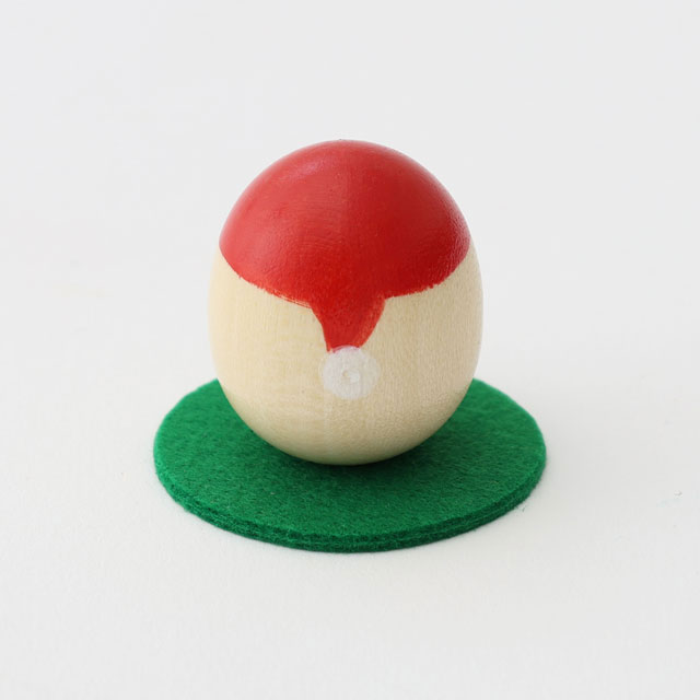 サンタ豆こけし