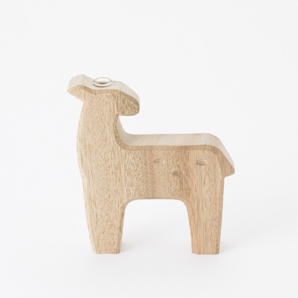花鹿の一輪挿し飾り