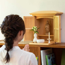 小型仏壇 OGAMIDO　丸屋根