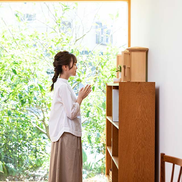 小型仏壇 OGAMIDO　丸屋根