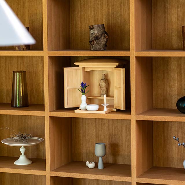 小型仏壇 OGAMIDO　丸屋根