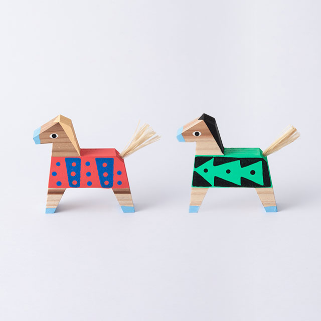 うれしたのし杉干支飾り　午小