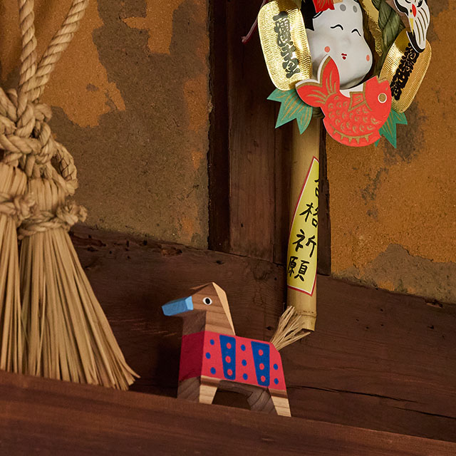 うれしたのし杉干支飾り　午小